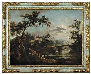 Cignaroli Vittorio Amedeo Night Landscape with Bridge - SOLD