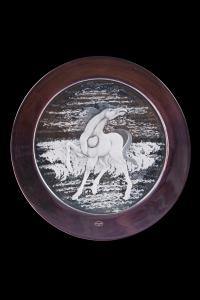 Aligi Sassu (Mailand 1912 – Pollença 2000) Glasteller mit Pferd