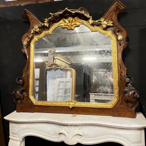 SPECC585 - Specchiera in legno intagliato, epoca '800