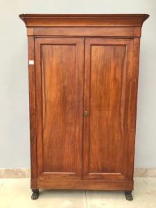 Elegant Charles X Walnut Wardrobe - Restored (work in progress)_car 2335
