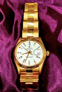 Elegante Rolex Oyster Perpetual Date Automatic in oro massiccio 750 del 1973