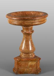 Large stoup in red Verona marble, late 17th early 18th century