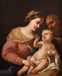 La Sacra Famiglia, Cerchia di Domenico Piola (Genova 1627 -1703)