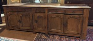  ARM223 - Credenza in legno di noce, misure cm L 266 x P 61 x H 92