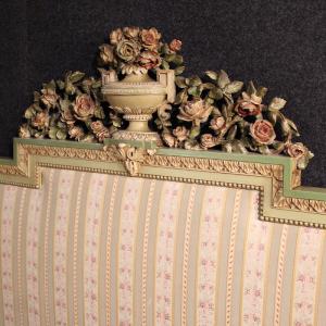 Lacquered Italian double bed in the Louis XVI style from the 20th century - Foto 7