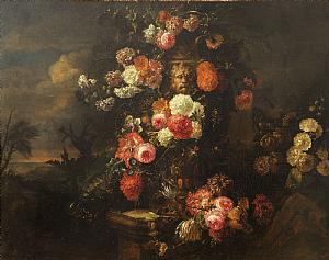 Bosschaert VASO DE FLORES NUMA PAISAGEM VENDIDO