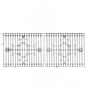 Pair of Wrought Iron Gates Italy Early 20th Century