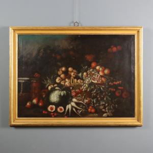 Pintura de Natureza Morta com Frutas
