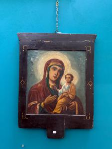 Rare antique Orthodox double-sided icon, 18th century, 52x37cm.