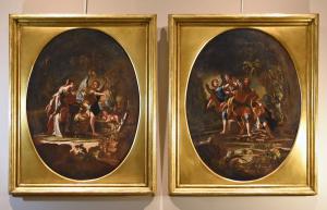 "Agar e l'Angelo" e “Il sacrificio di Isacco", Scuola napoletana del XVIII secolo