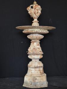 Venetian cast iron fountain with Putti and Lions of San Marco 340x170
