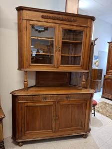 Cherry wood corner cabinet from the late 1800s