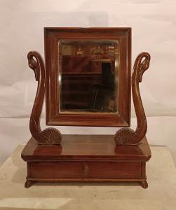 SMALL PSYCHE MIRROR MID 19TH CENTURY