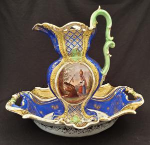 Lavamani. Bacia e jarra. Louis Philippe