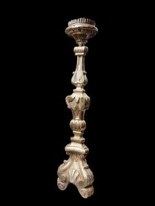 LAMP233 - Silver candelabra, dimensions W 25 x H 105 x D 25 cm