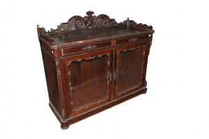 Bellissima credenza francese stile Luigi Filippo del 1800 in palissandro 