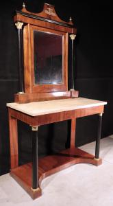 Empire console with mirror, Tuscany, 1800