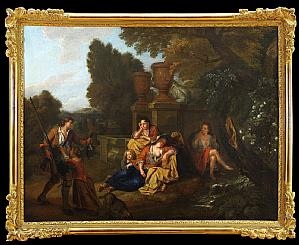 Bossche Balthasar Van Den (1681-1715) O Retorno do Caçador VENDIDO