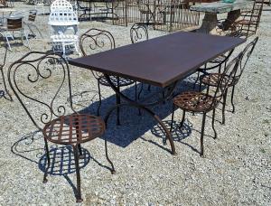 Wrought iron table