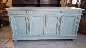 Napoleon III style sideboard with 4 painted doors - Foto 8
