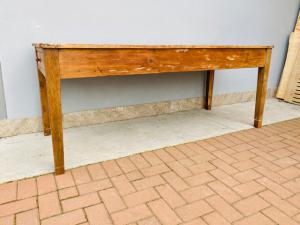 Mesa Rústica em Madeira de Fruta - Restaurada (em andamento)_car 3121