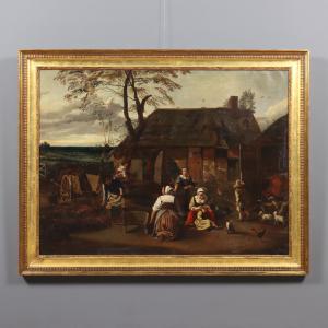 Gemälde "Ländliche Szene"