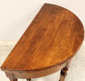 Antique Louis Philippe walnut console table - 19th century - Foto 6