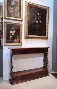 Nussbaumholz-Balustrade, Toskana, 17. Jahrhundert