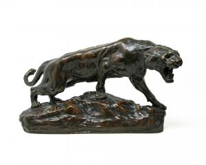Thomas Francois Cartier (Marsiglia, 1879 - Saint-Vallier, 1936), Leone e pantera - Foto 9