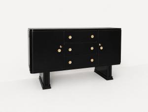 Art Deco Sideboard - Glossy Black | 1930