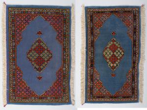 Pair of Persian KUM or GHUM rugs - nos. 485 and 486