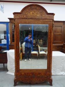 Importante vetrina in palissandro intarsiato acero e bronz Napoleone III Francia