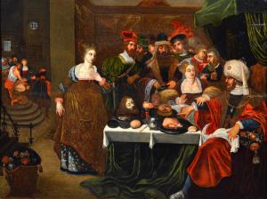 Il banchetto di Erode, Gaspar van den Hoecke (VENDUTO)