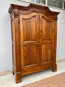 Piedmontese Walnut Wardrobe with 2 Doors - Restored (work in progress)_car 3126