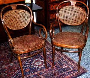 Par de poltronas originais Thonet da produção limitada, não de grande série de 1870/80 aprox.