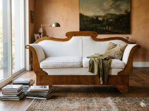 Charles X Walnut Sofa - Restored_car 3457