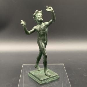 TANZENDER FAUN AUS BRONZE - NAPOLEON III