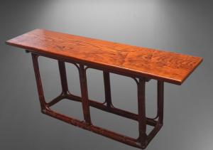 Tavolo design in palissandro anni ’80 mod. T5 di Tito Agnoli per Bonacina