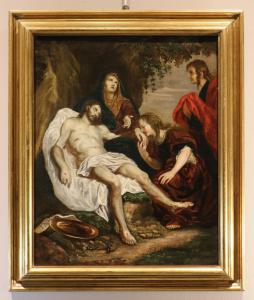 Compianto di Cristo Seguace di Anthoon van Dyck (Anversa 1599 - Londra 1641)
