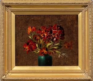 Pittore europeo (XIX-XX secolo) - Natura morta con fiori. 
