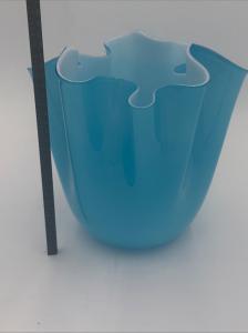 VENINI VASE MOUCHOIR BLEU 2015 - Foto 7