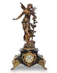 GRANDE OROLOGIO A PENDOLO - " PARFUM DES FLEURS" - AUGUSTE MOUREAU