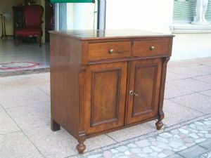 Small cabinet, Biedermeier style TV stand. 76 w x 45 d x 73 h.
