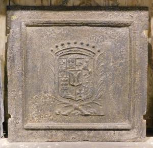 P239 - Französische Kaminplatte, 19. Jahrhundert, L 93 x H 91 cm