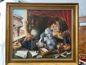 Allegorisches Gemälde aus dem 20. Jahrhundert