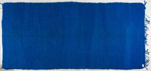 Großer marokkanischer Teppich mit blauem Grund (Nr. 1179)