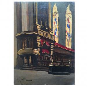 Achille Cattaneo Interno di Chiesa