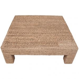Mesa de centro revestida em corda - M/1205