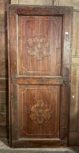 PTIR136 - Porta em larício pintada, época de 1700, medidas cm L 78 x A 194