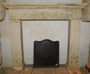 CHP373 Lecce stone fireplace, W 120 X H 105 X D 19